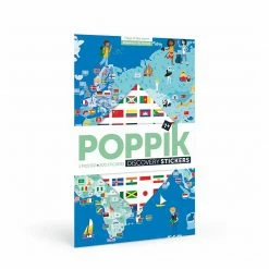 Poppik Poster Drapeaux Du Monde 6 12 A Poster Educatif 200 Stickers
