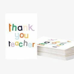 Caroline Gardner Thank You Teacher Cards 10pck