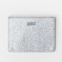 Caroline Gardner Silver Glitter Card Holder