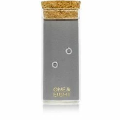 One & Eight Silver Madrid Stud Earrings