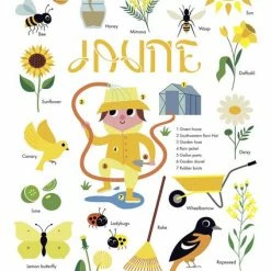 Poppik Mini Lámina De Pegatinas - Amarillo