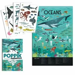Poppik Discovery Sticker Poster Oceans
