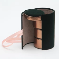 Caroline Gardner Green Velvet Jewellery Box Tower