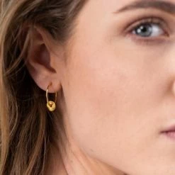 One & Eight Gold Tolvan Hoop Studs