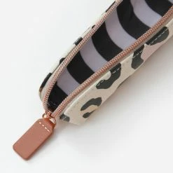 Caroline Gardner Pink Leopard Essential Pencil Case