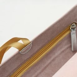 Caroline Gardner Pink Velvet Jewellery Roll