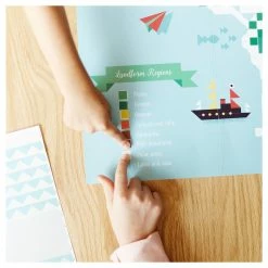 Poppik Creative Sticker Poster World Map