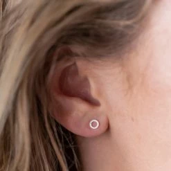 One & Eight Silver Mini Madrid Earrings