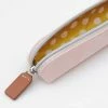 Caroline Gardner Small Pencil Case - Pink Velvet