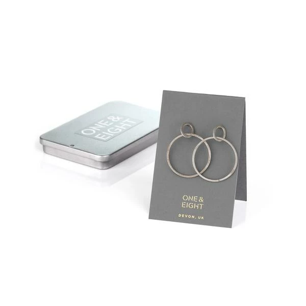 One & Eight Silver Aura Earrings 2 One & Eight Silver Aura Earrings