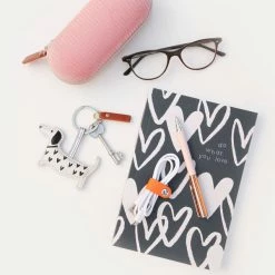 Caroline Gardner Glasses Case Pink Jumbo Cord