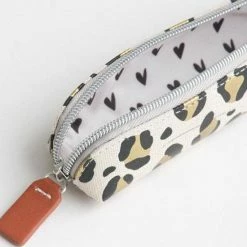 Caroline Gardner Essential Pencil Case Leopard