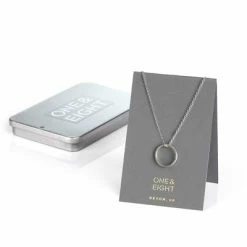 One & Eight Eternity Silver Necklace 15mm