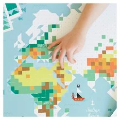 Poppik Creative Sticker Poster World Map