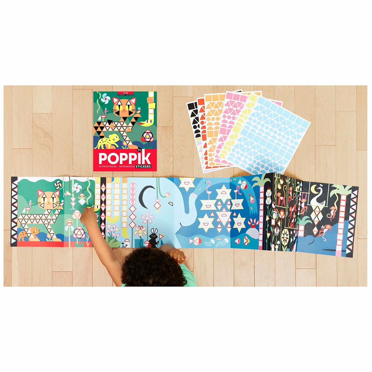 Poppik Sticker Panoramas Jungle 1 Poppik Sticker Panoramas Jungle