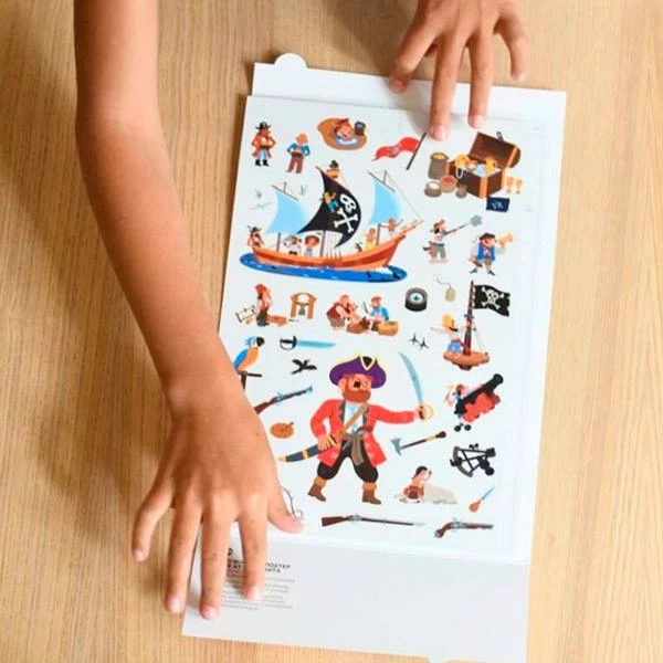 Poppik Poster De Pegatinas Piratas 3 Poppik Poster De Pegatinas Piratas