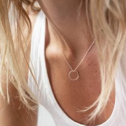 One & Eight Eternity Silver Necklace 15mm