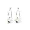 One & Eight Porcelain Silver Dipped Earrings