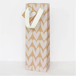 Caroline Gardner Kraft Hearts Bottle Bag