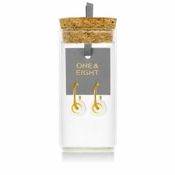 One & Eight 2244 Gold Circle Earrings