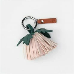 Caroline Gardner Flower Tassel Pom Bag Charm