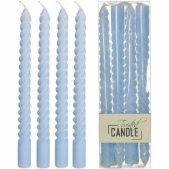 Melting Pot Amsterdam Twisted Kaars Van Was 8x3x26cm 4 Pack Div.Kleuren
