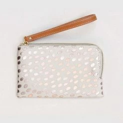 Caroline Gardner Rose Gold Dotty Wristlet Purse