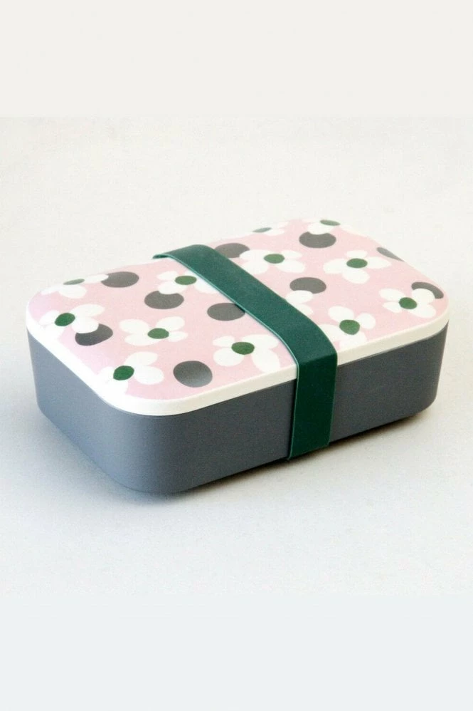 Caroline Gardner Floral Spot Bamboo Lunch Box 1 Caroline Gardner Floral Spot Bamboo Lunch Box