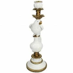 Melting Pot Amsterdam Candle Stick Bird White B 40x13x15cm