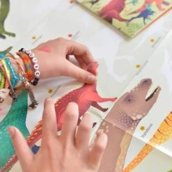 Poppik Póster Educativo De Pegatinas Dinosaurios