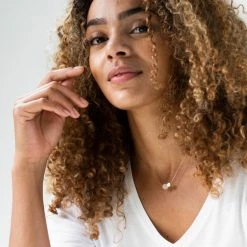 One & Eight Rose Quartz Cord Necklace