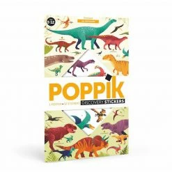 Poppik Poster Dinosaures 5 12 Ans Poster Educatif 32 Stickers