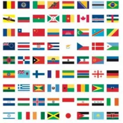 Poppik Large Flags of the World Poster