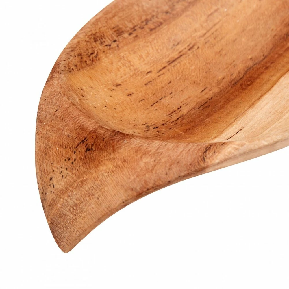 Muubs Natural Teak Wood Appetizer Spoon 2 Muubs Natural Teak Wood Appetizer Spoon