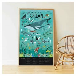 Poppik Discovery Sticker Poster Oceans