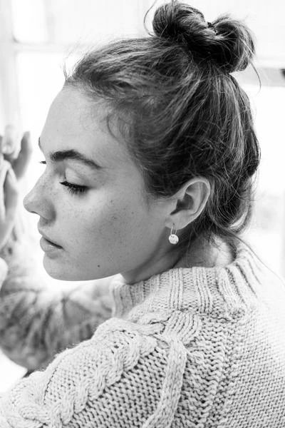 One & Eight Porcelain Silver Dipped Earrings 3 One & Eight Porcelain Silver Dipped Earrings