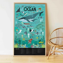 Poppik Large Ocean Animals Poster
