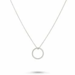 One & Eight Silver Eternity Circle Necklace
