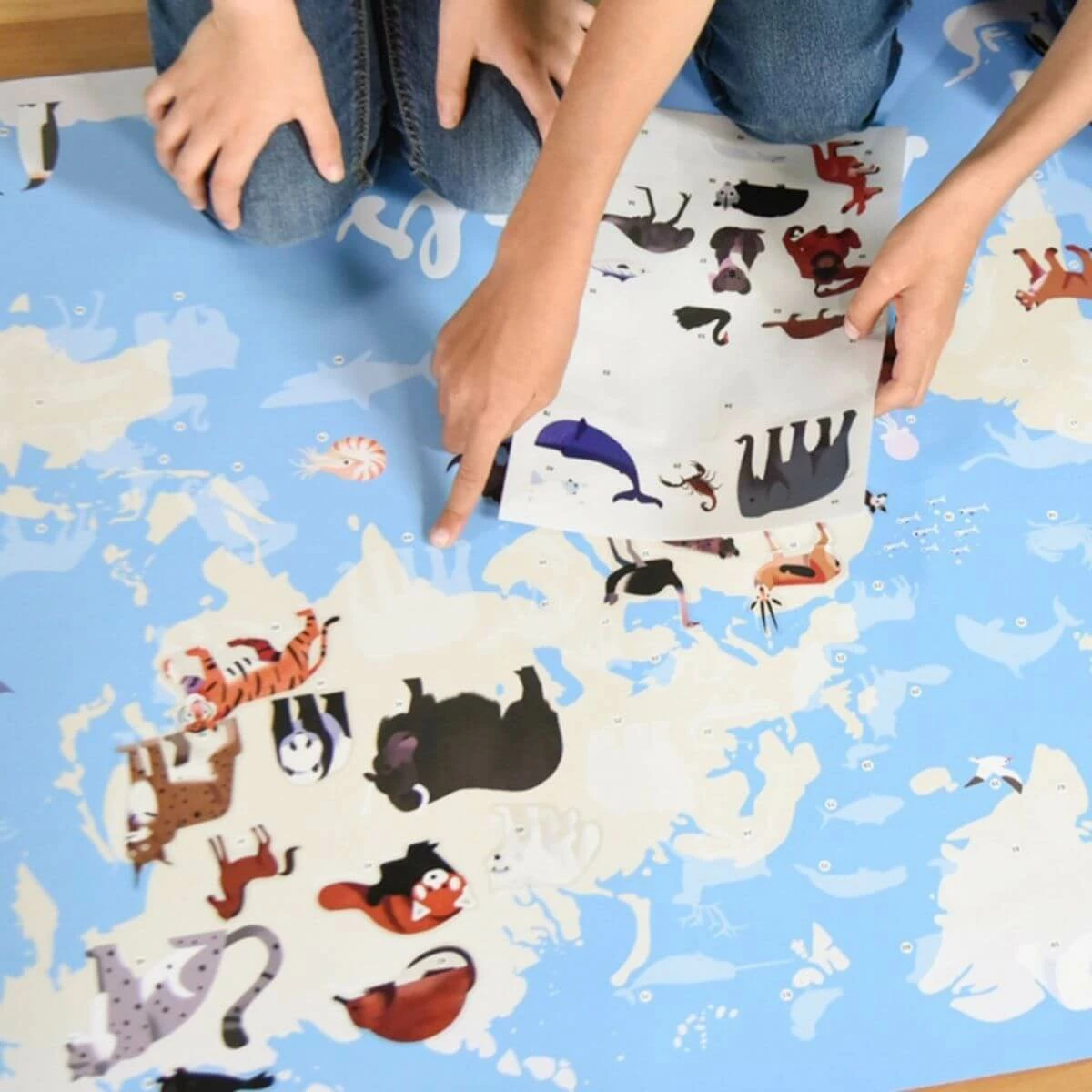 Poppik Póster Educativo De Pegatinas Animales Del Mundo 5 Poppik Póster Educativo De Pegatinas Animales Del Mundo