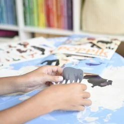 Poppik Animals Of The World Educational Sticker Poster + 76 Stickers