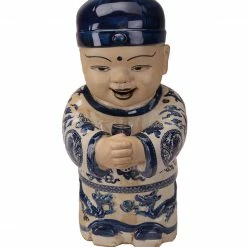 Melting Pot Amsterdam Porselein Beeldje Van Chinees Jongetje H 35cm