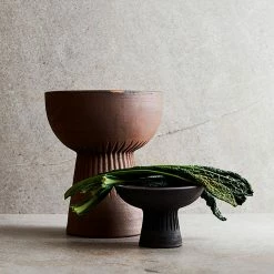 Muubs Small Brown Black Terracotta Fire Bowl 6 Muubs Small Brown Black Terracotta Fire Bowl