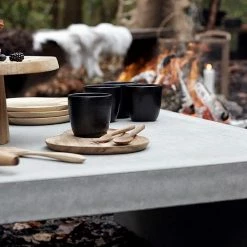 Muubs 2.3 x 1 x 14cm Nature Teak Wood Cloud Cake Fork