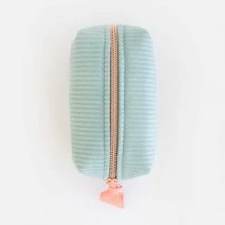 Caroline Gardner Blue Cosmetic Bag Mini Cube 6 Caroline Gardner Blue Cosmetic Bag Mini Cube