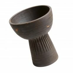 Muubs Large Brown Black Terracotta Fire Bowl