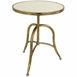 Melting Pot Amsterdam Tafel Van Metaal Goud 40x40x51cm