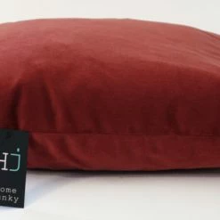 Melting Pot Amsterdam Effen Velours Kussen Framboos 45x45