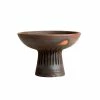 Muubs Small Brown Black Terracotta Fire Bowl