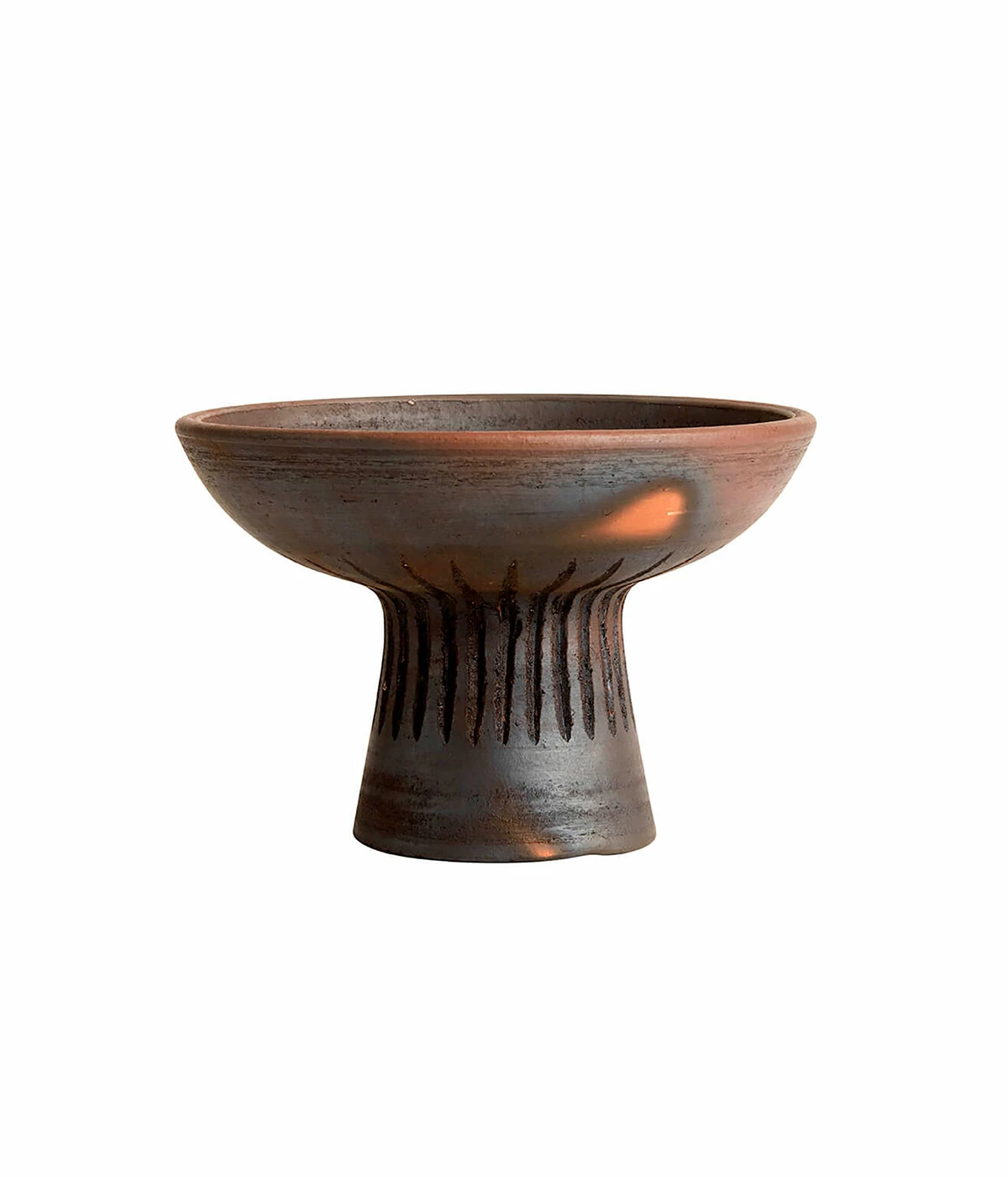 Muubs Small Brown Black Terracotta Fire Bowl 1 Muubs Small Brown Black Terracotta Fire Bowl