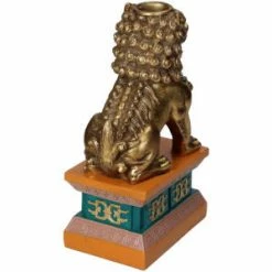 Melting Pot Amsterdam Kandelaar Leeuw in kleuren Goud en Oud Roze